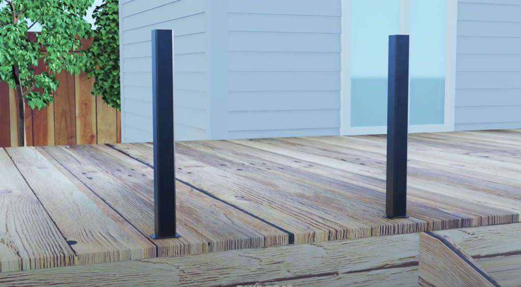 ALUMIGUARD MFG | Installation steps of the Picket Railing Wood Floor