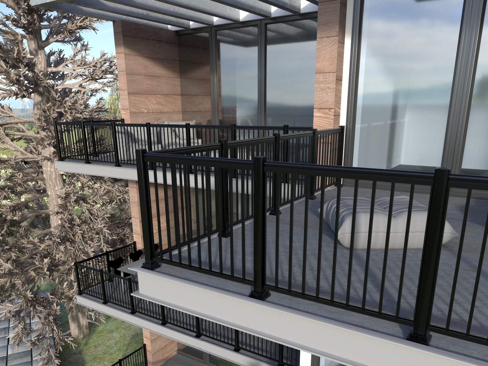 ALUMIGUARD MFG | Installation Steps of The Picket Railing Concrete Floor