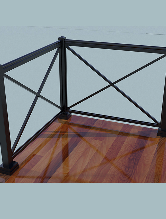 Deco Railing Wood Deck ALUMIGUARD MFG