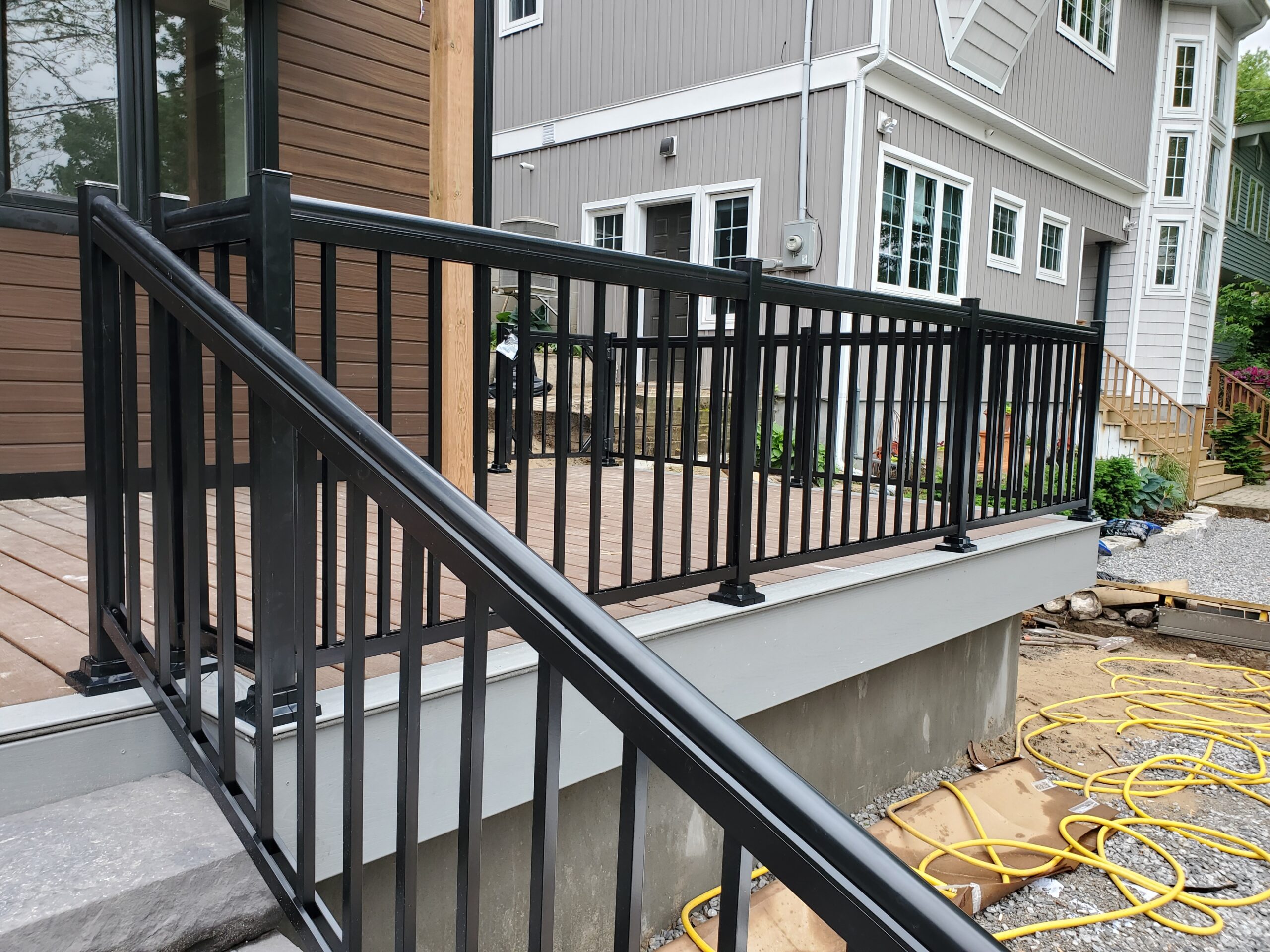 Premium railing systems including aluminum, glass, picket, and deck railings installed in residential and commercial properties in Scarborough.