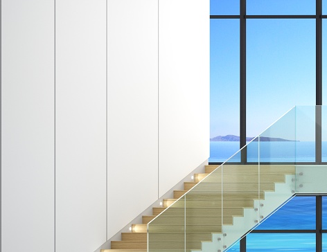 interior glass railing