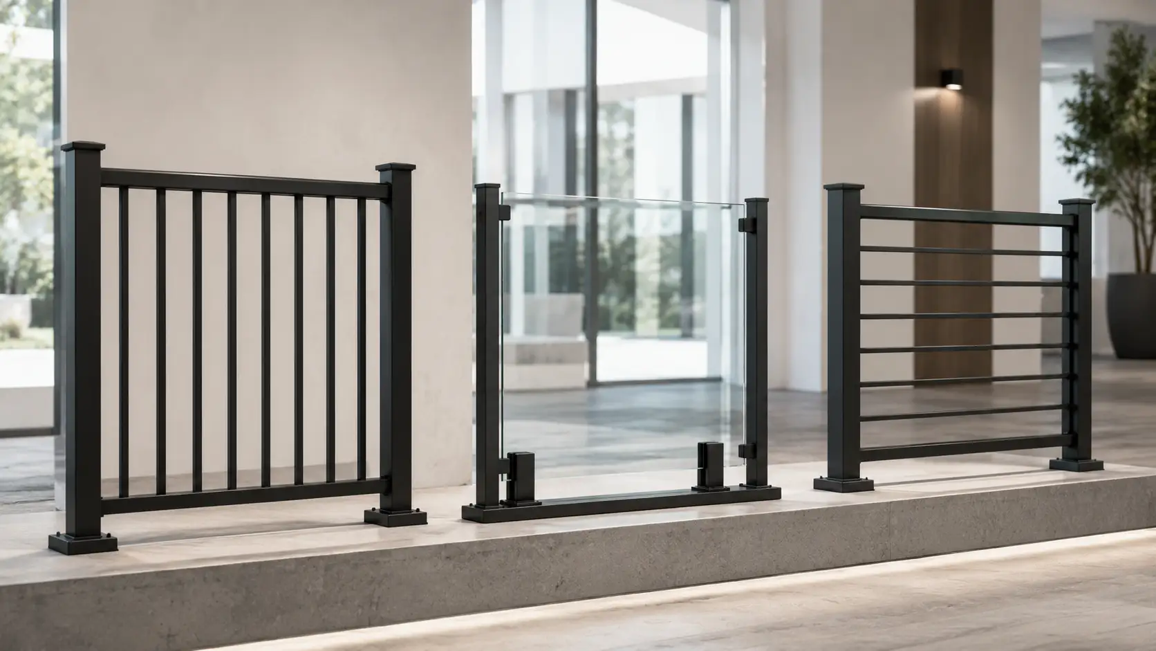 aluminum and glass railing material options for project quotes