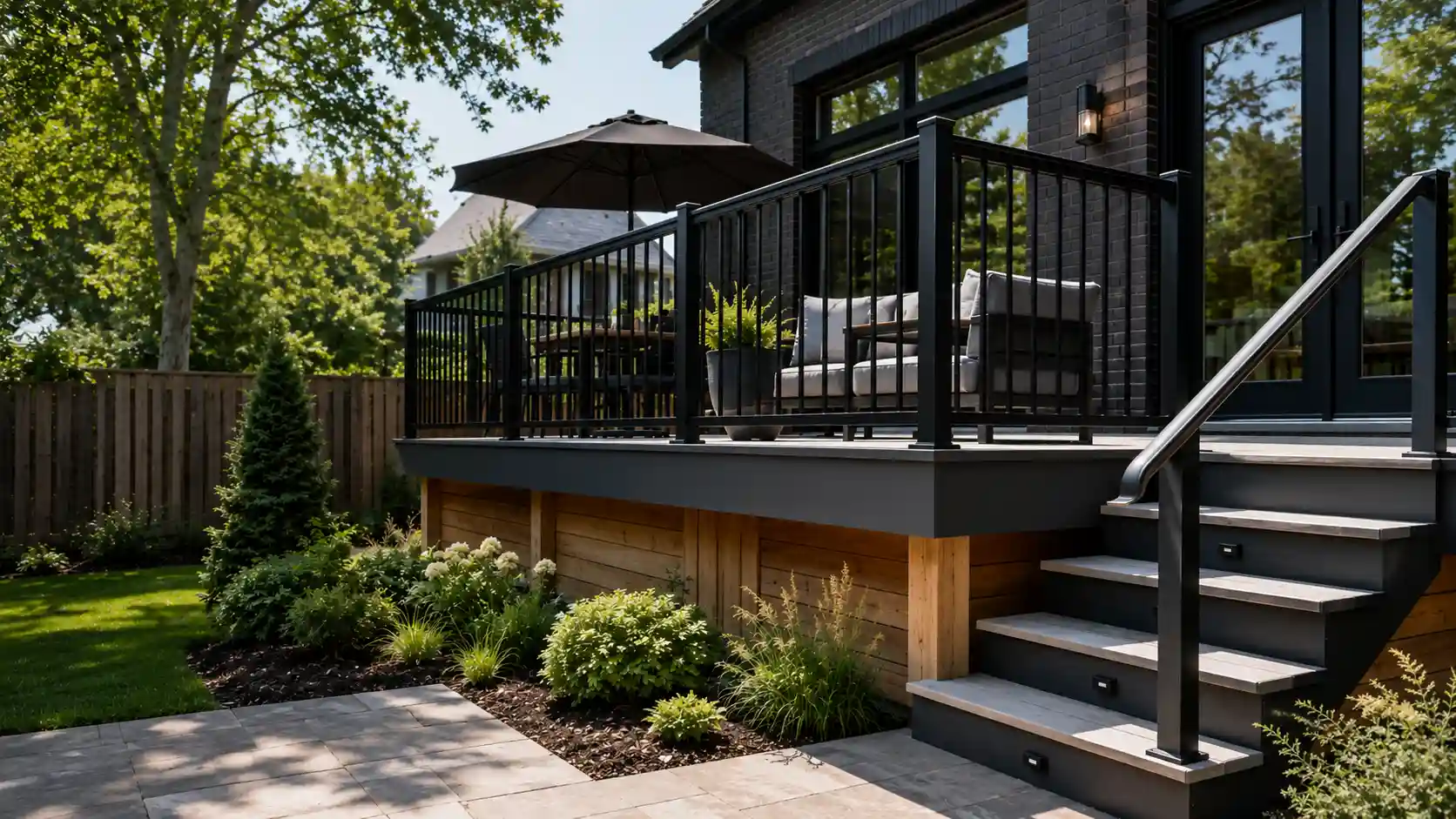 Guard vs handrail on an Ontario deck railing system
