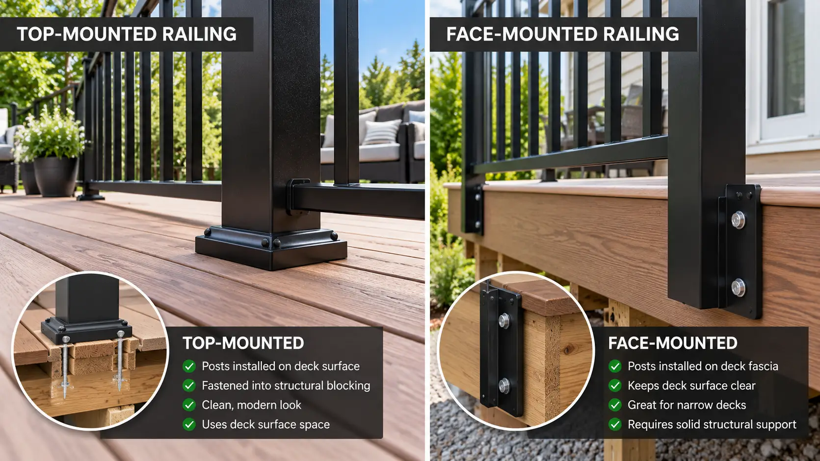 Comparing deck railing replacement quotes and project scope